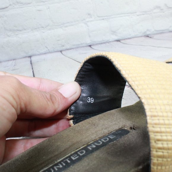 United Nude Tan Toe Slide Sandals Size Eu 39 US 8.5 - Picture 8 of 9